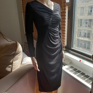 Lafayette 148 NY Black Slinky Jersey Dress 2